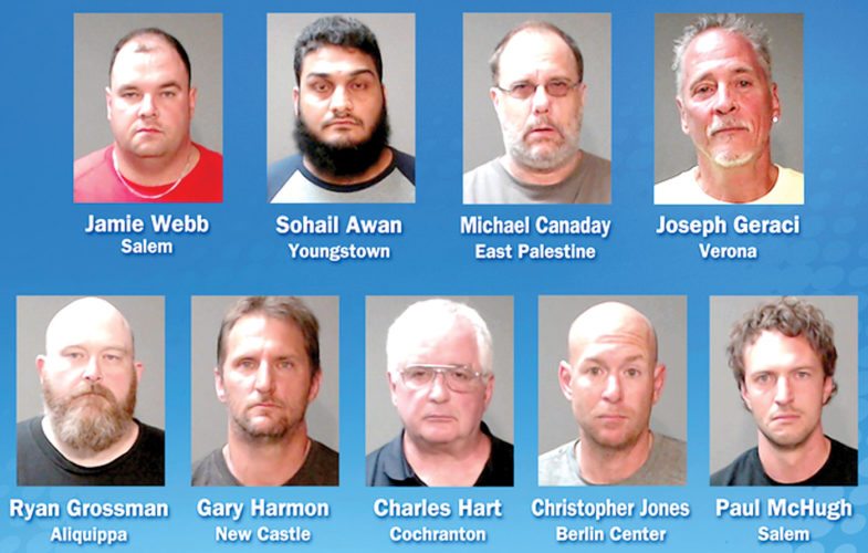9 arrested in sex trafficking sting | News, Sports, Jobs - The Review
